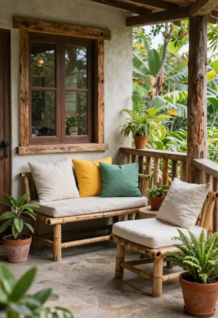 14 Entrance Balcony Ideas That Elevate Your Exterior - 9. Eco-friendly Materials 1