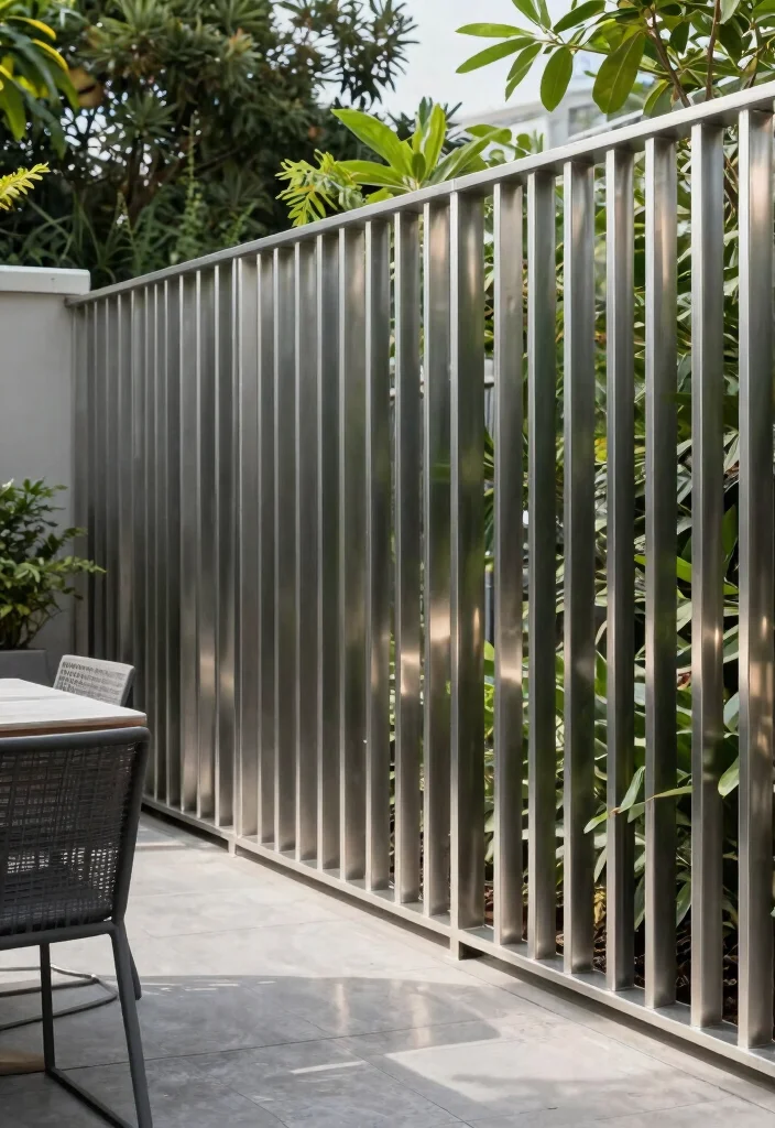 14 Fence Ideas NZ Homeowners Are Choosing - 10. Metal Fencing: Sleek and Strong 1