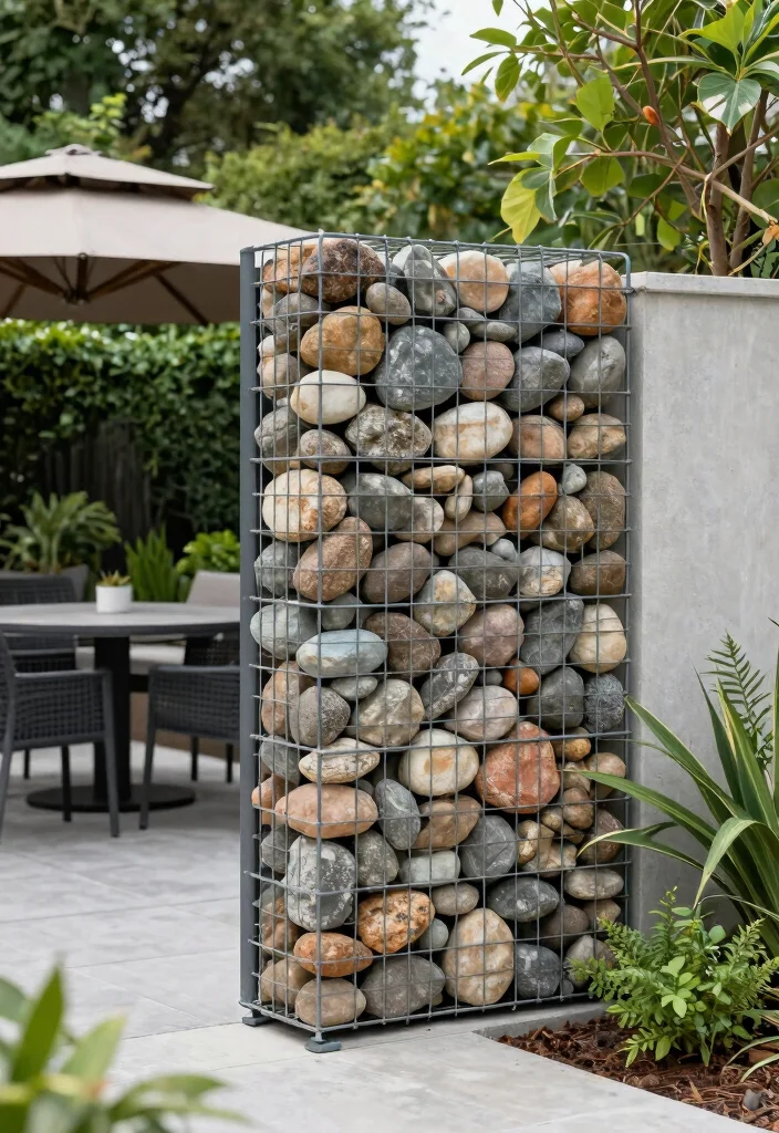 14 Fence Ideas NZ Homeowners Are Choosing - 4. Gabion Fencing: Modern and Durable 1