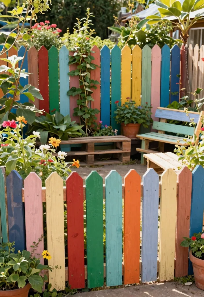 14 Fence Ideas NZ Homeowners Are Choosing - 7. Pallet Fencing: Upcycled and Artistic 1