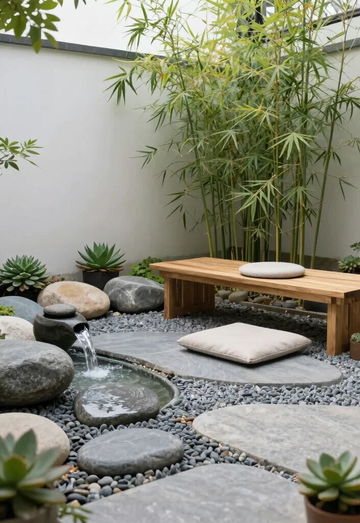 14 Mobile Home Patio Ideas That Look Surprisingly Luxe - 6. Minimalist Zen Space 1