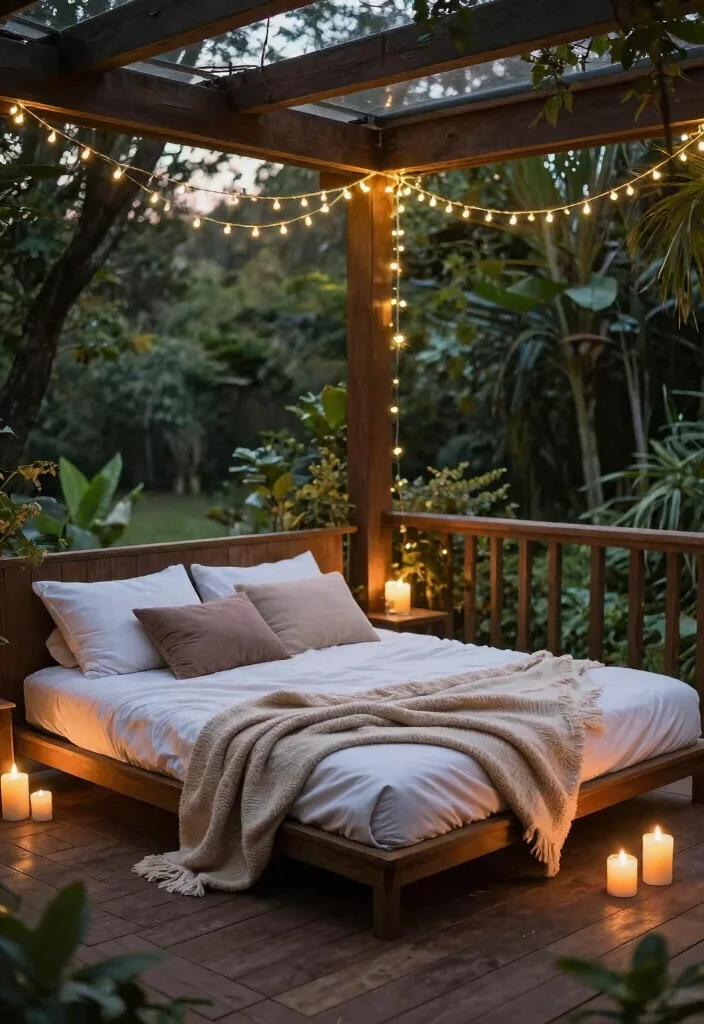 14 Outdoor Boudoir Ideas With Natural Light & Romance - 6. Dreamy Outdoor Bedroom 1