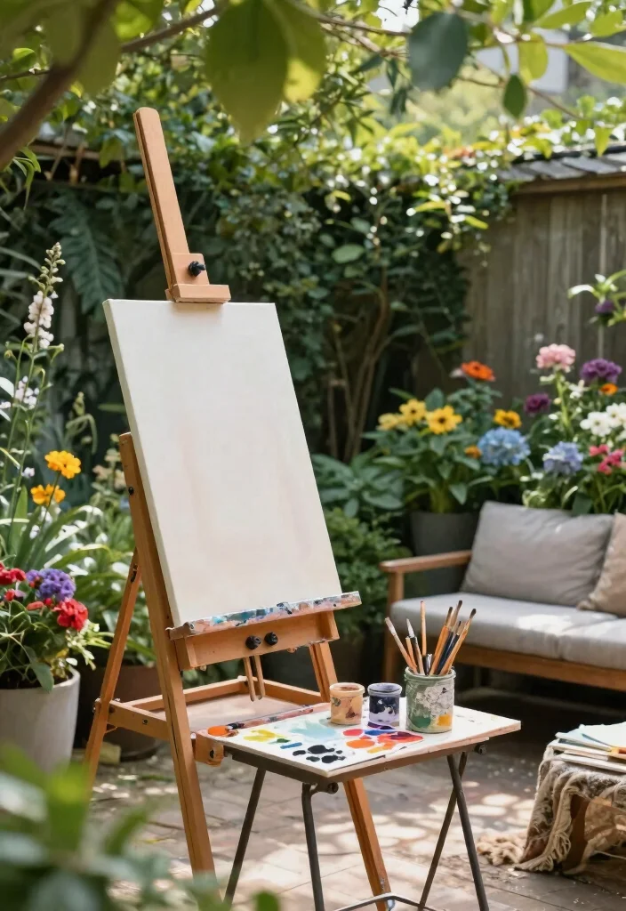 14 Outdoor Boudoir Ideas With Natural Light & Romance - 7. Artistic Outdoor Art Studio 1