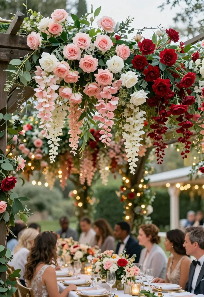 14 Pergola Decorating Ideas Wedding Guests Will Remember - 3. Floral Arrangements 1