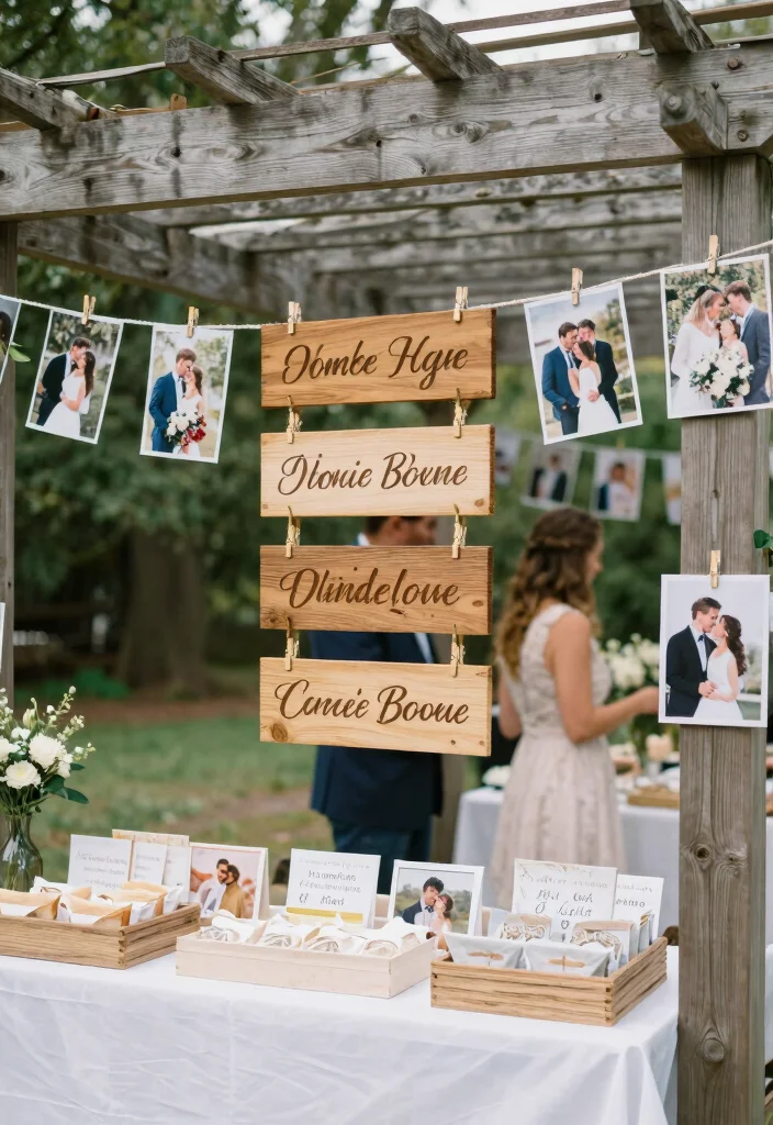 14 Pergola Decorating Ideas Wedding Guests Will Remember - 9. Personalized Details 1