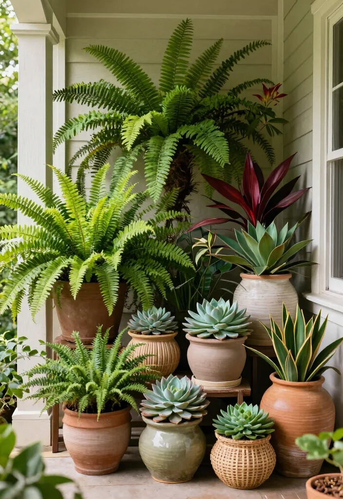 14 Small Porch Decorating Ideas Entrance Spaces Will Love - 5. Potted Plants and Greenery 1