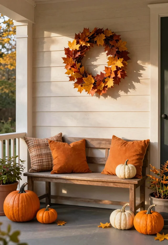 14 Small Porch Decorating Ideas Entrance Spaces Will Love - 8. Seasonal Decor Switch-Outs 1