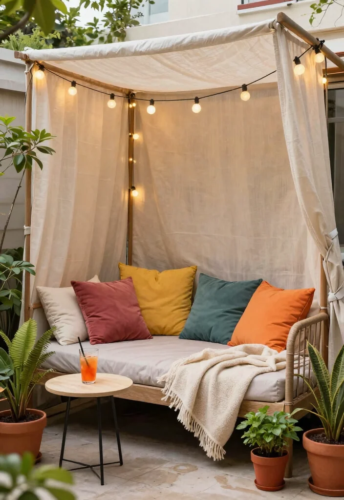 14 Terrace Lounge Ideas for a Relaxing Chic Escape - 1. Cozy Corner Nook 1