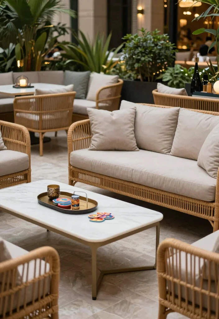 14 Terrace Lounge Ideas for a Relaxing Chic Escape - 2. Chic Rattan Furniture 1