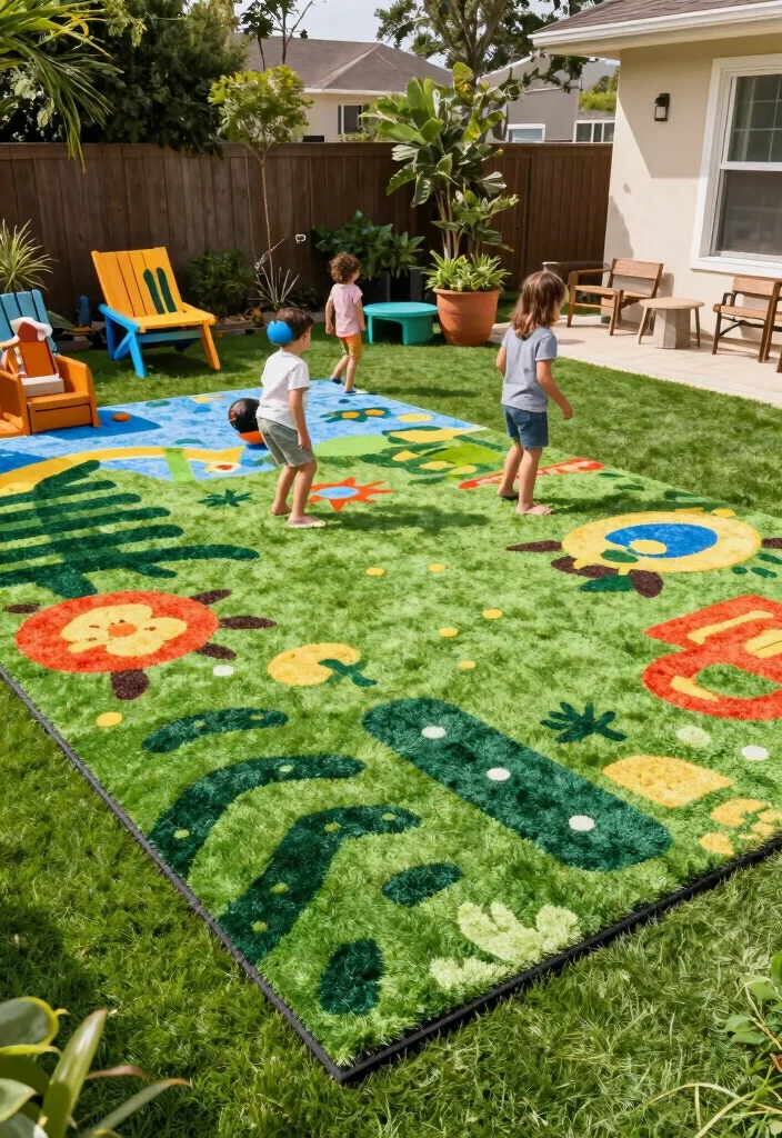 15 Backyard Turf Ideas for a Lush Low Maintenance Lawn - 15. Customizable Turf Mats 1