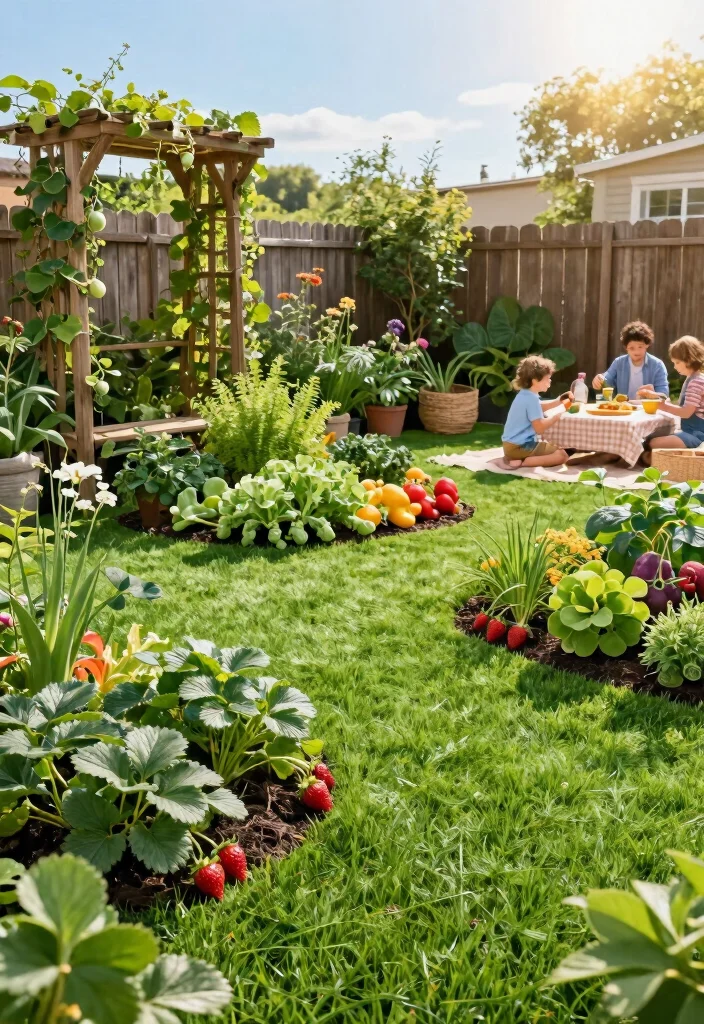 15 Backyard Turf Ideas for a Lush Low Maintenance Lawn - 9. Edible Turf Gardens 1