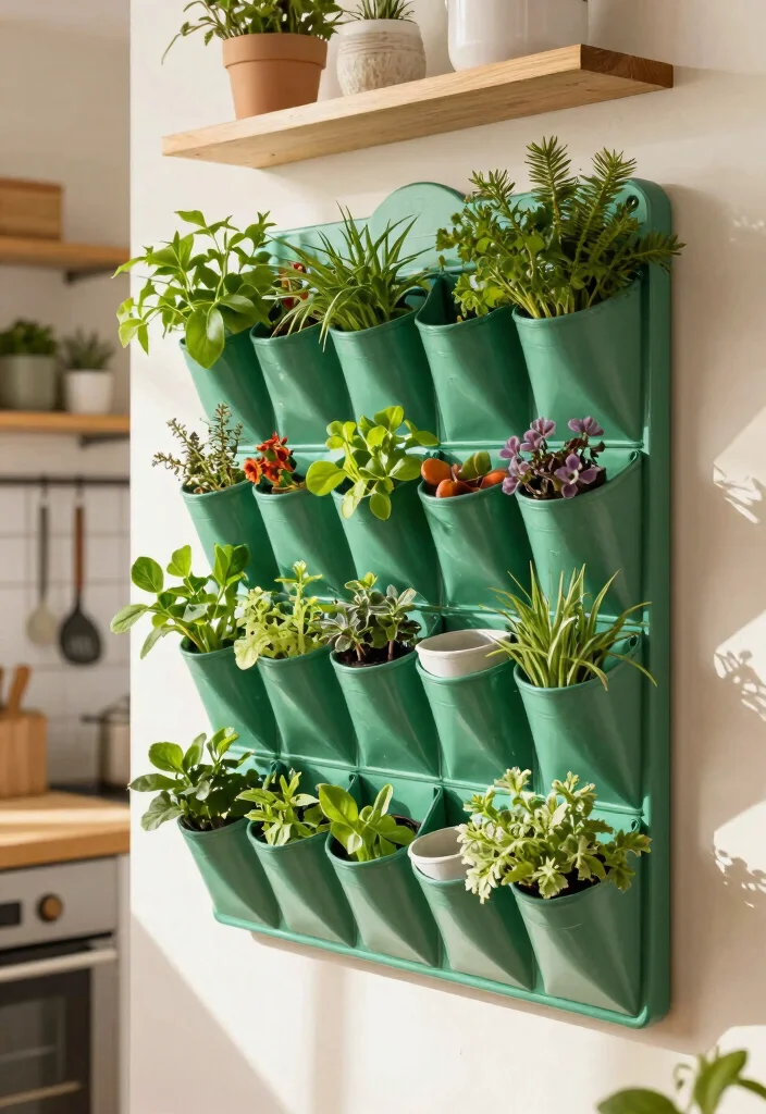 15 Cheap Planter Ideas That Still Look Amazing - 5. Repurposed Shoe Organizer Planter 1