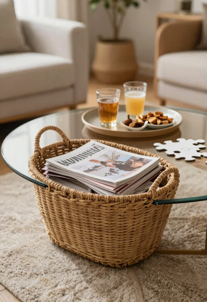15 Farmhouse Coffee Table Decor Ideas That Look Effortlessly Chic - 13. Functional Spaces 1