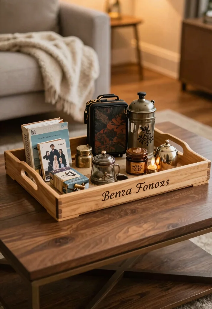 15 Farmhouse Coffee Table Decor Ideas That Look Effortlessly Chic - 14. Personalized Accents 1
