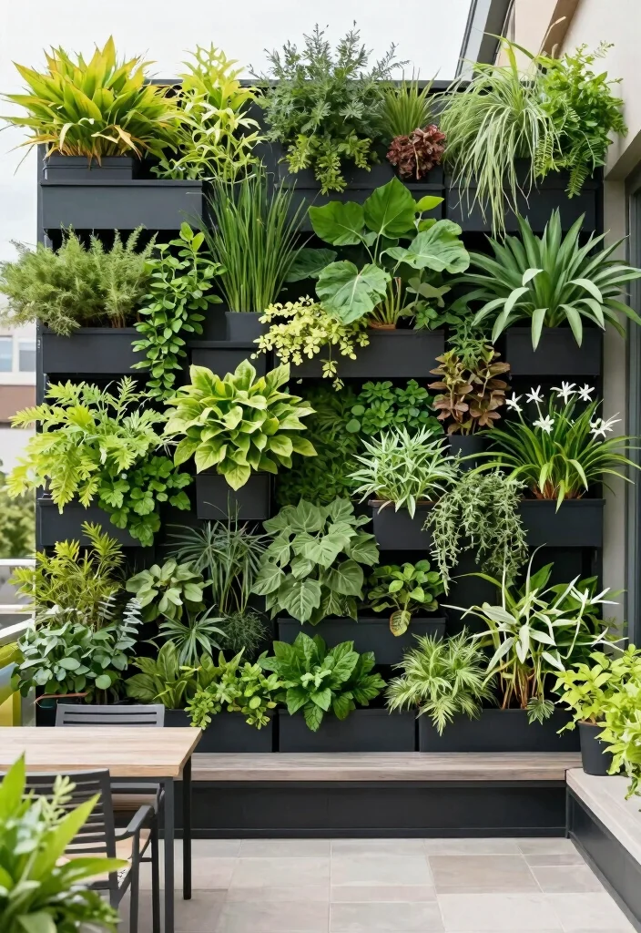 15 House Terrace Ideas Outdoor Living Done Right - 11. Lush Vertical Gardens 1