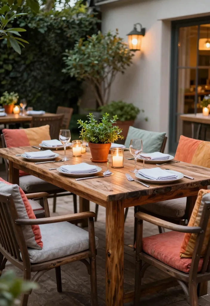 15 House Terrace Ideas Outdoor Living Done Right - 13. Inviting Dining Area 1