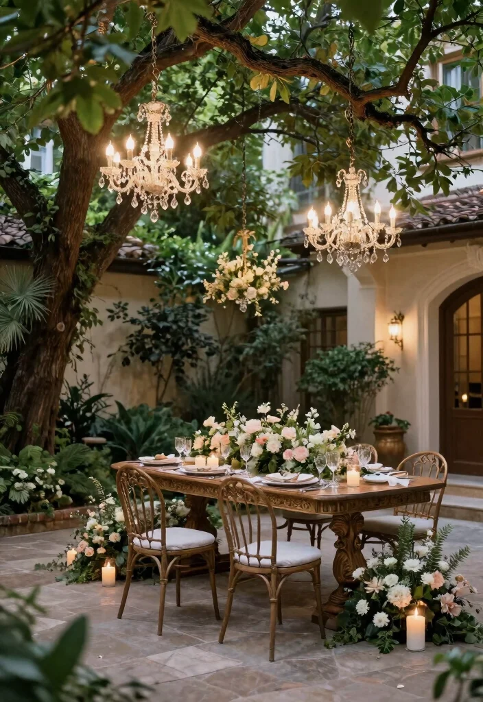 15 Outdoor Proposal 2026 Trending Ideas With Dreamy Romantic Vibes - 11. Elegant Courtyard Celebration 1