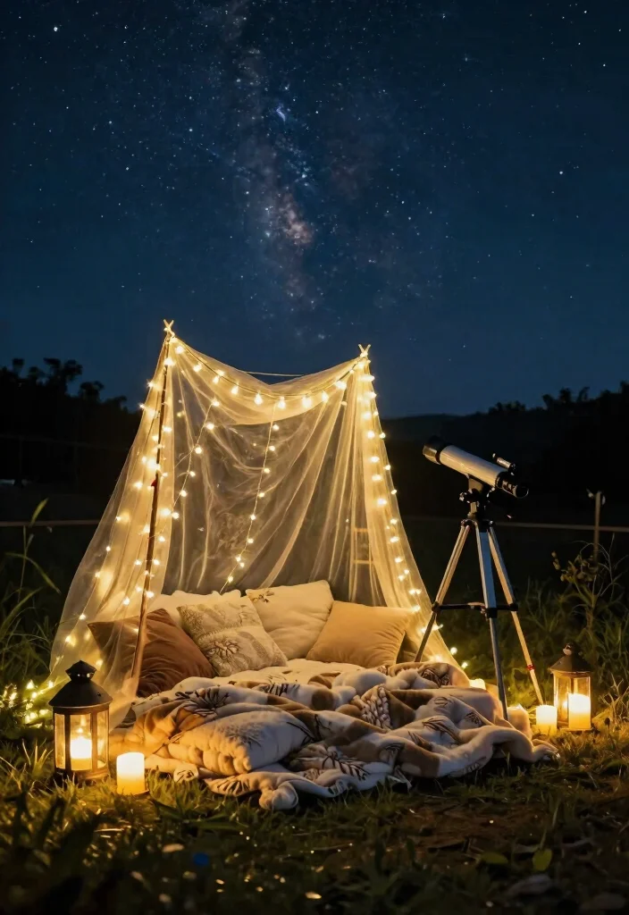 15 Outdoor Proposal 2026 Trending Ideas With Dreamy Romantic Vibes - 3. Starry Night Soiree 1