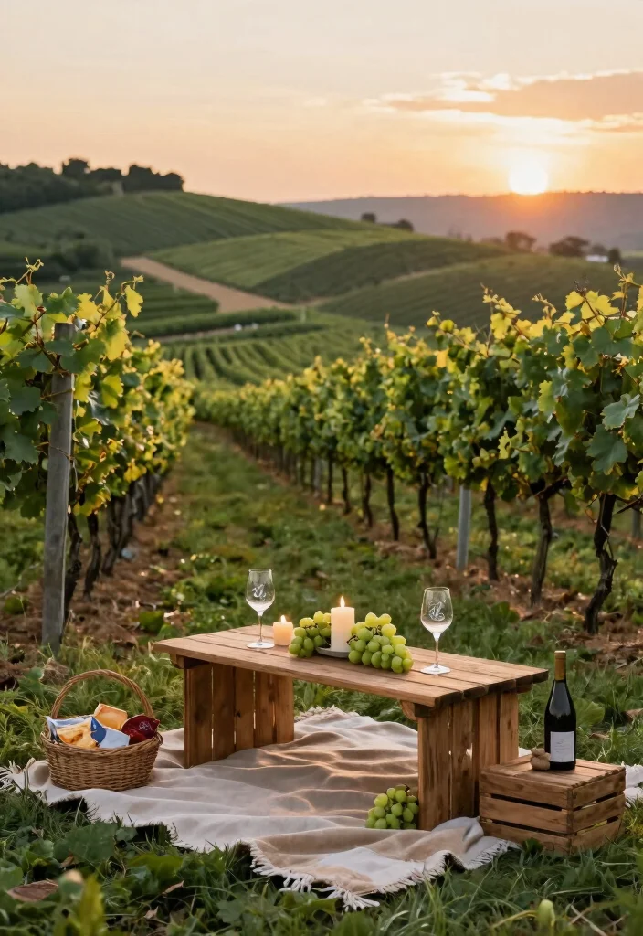 15 Outdoor Proposal 2026 Trending Ideas With Dreamy Romantic Vibes - 4. Rustic Vineyard Charm 1