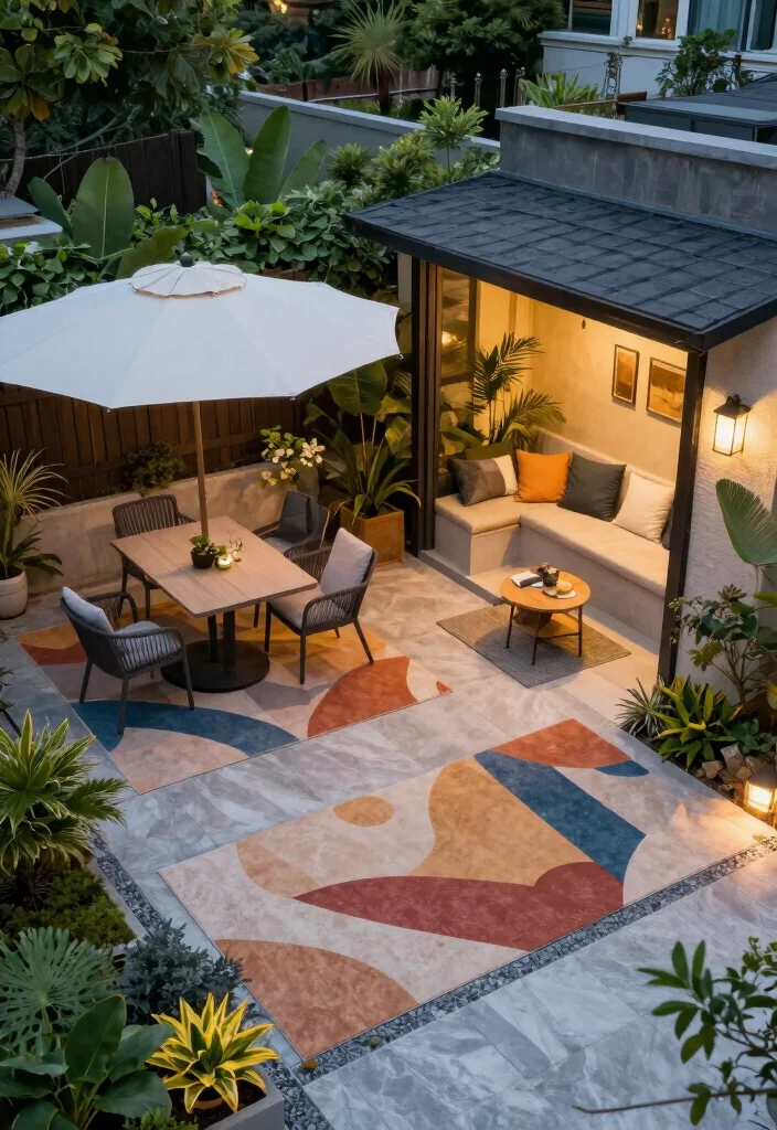 15 Patio Layout Ideas for Furniture Arrangement That Flows Beautifully - 5. Create Zones 1
