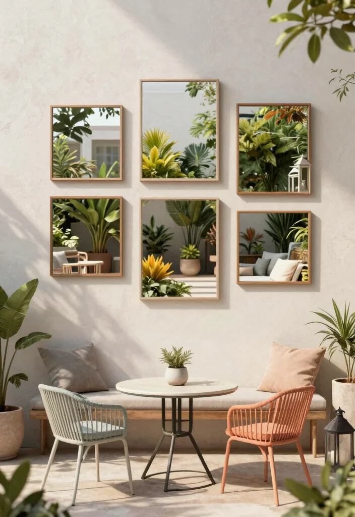 15 Patio Layout Ideas for Furniture Arrangement That Flows Beautifully - 7. Use of Mirrors 1