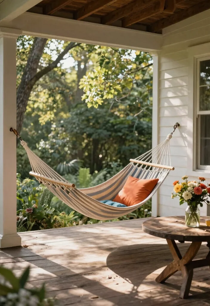 15 Porch Design Ideas That Boost Curb Appeal Instantly - 12. Porch Swing or Hammock 1