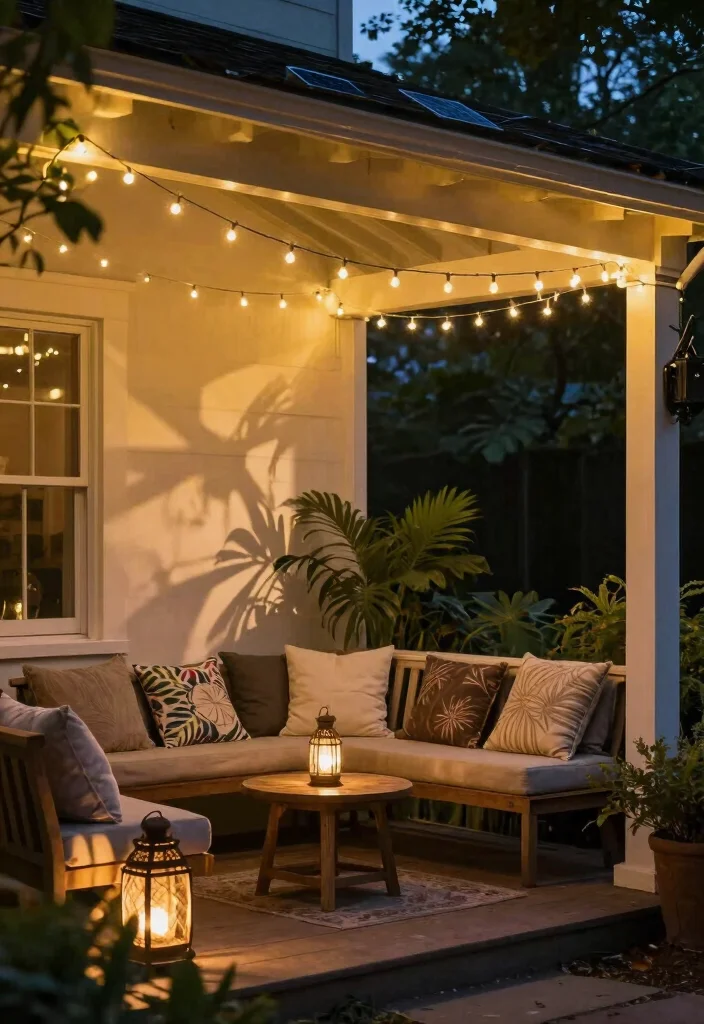 15 Porch Design Ideas That Boost Curb Appeal Instantly - 4. Sustainable Lighting Solutions 1