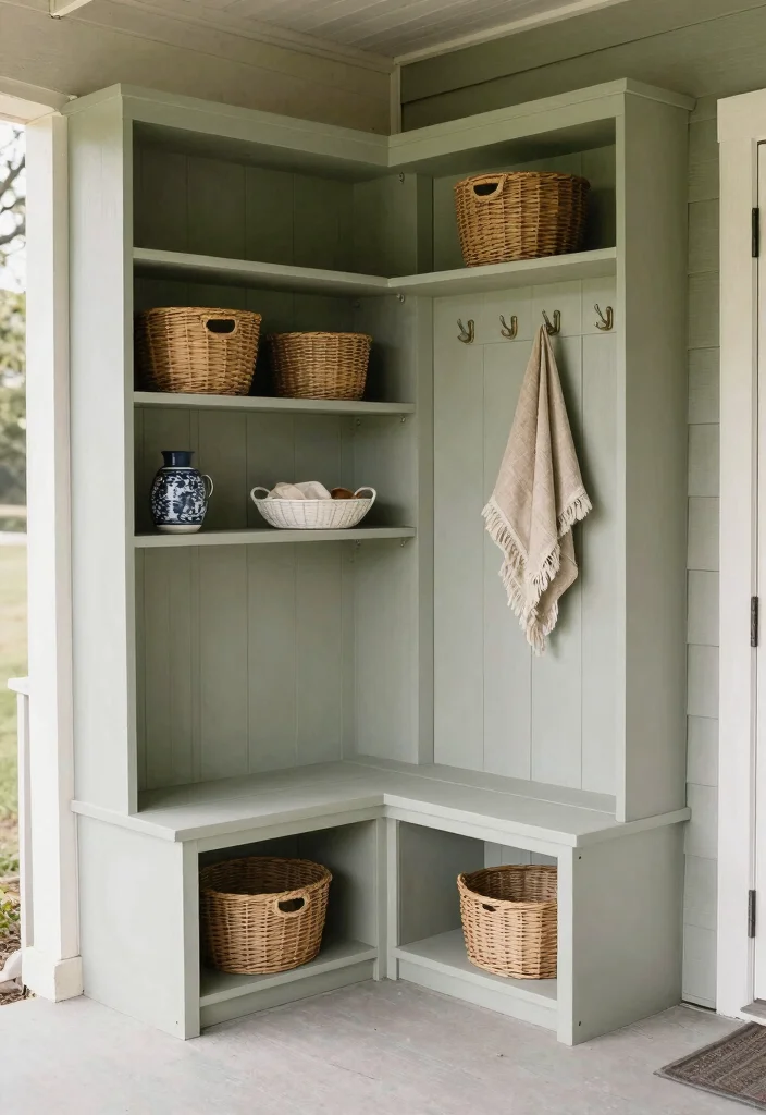 16 Enclosed Porch Ideas Front Entry Designs That Impress - 14. Functional Storage Solutions 1