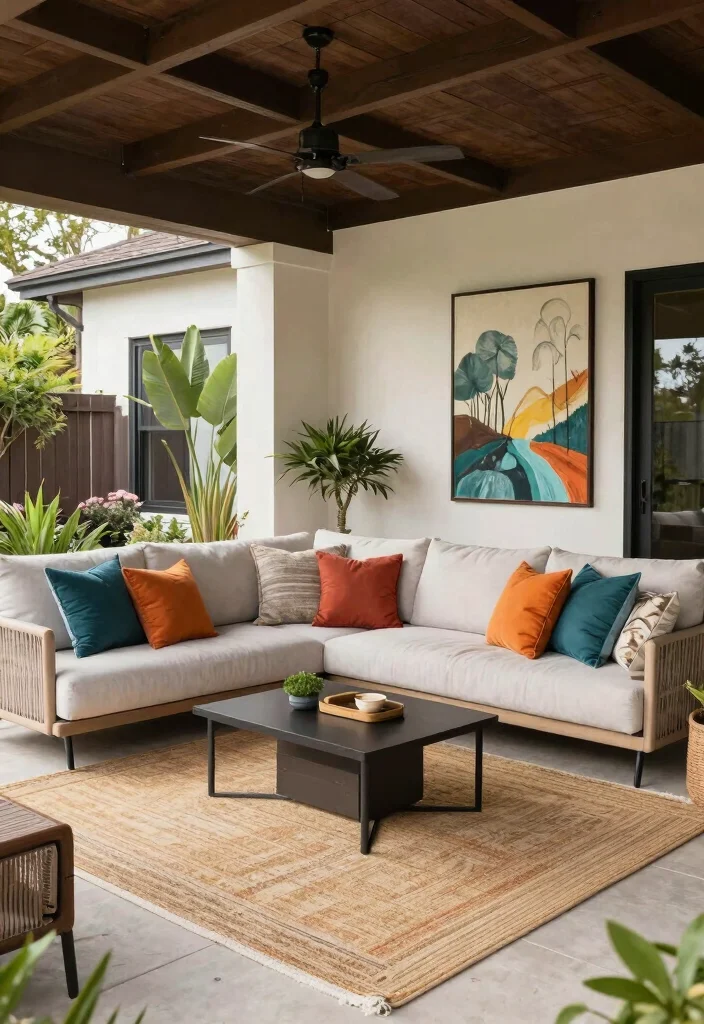 16 Enclosed Porch Ideas Front Entry Designs That Impress - 15. Modern Outdoor-Style Living Room 1