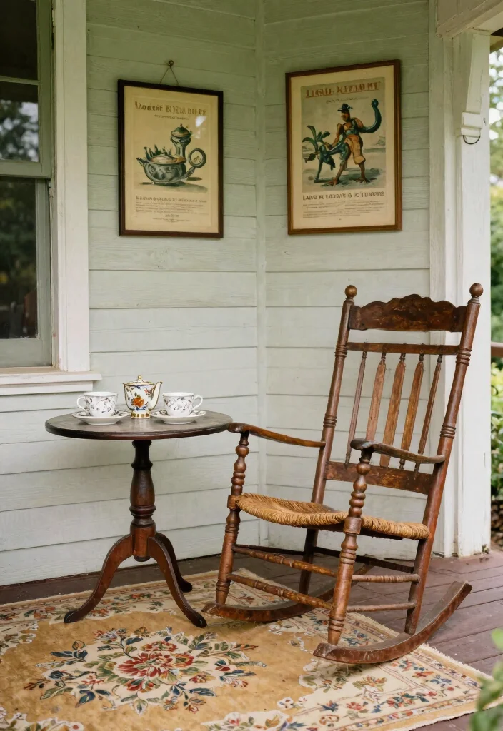 16 Enclosed Porch Ideas Front Entry Designs That Impress - 5. Vintage Inspired Relaxation 1