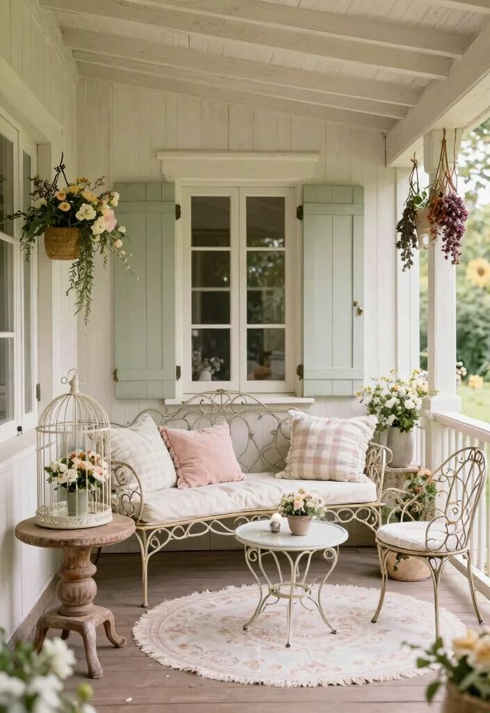 16 Enclosed Porch Ideas Front Entry Designs That Impress - 6. Elegant French Country Style 1