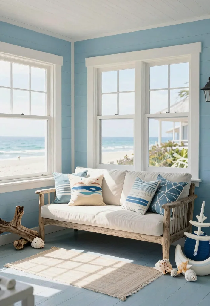 16 Enclosed Porch Ideas Front Entry Designs That Impress - 7. Coastal Escape with Nautical Touches 1