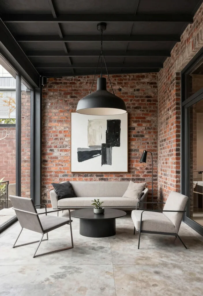 16 Enclosed Porch Ideas Front Entry Designs That Impress - 9. Modern Industrial Fusion 1