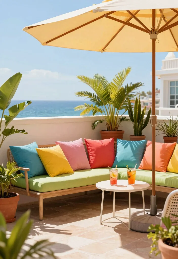 16 Home Balcony Ideas That Feel Bright & Stylish - 10. Sun-Drenched Lounge 1