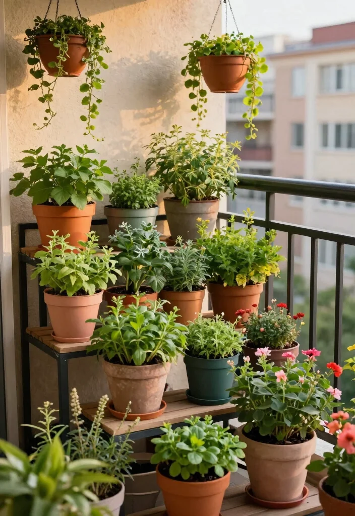 16 Home Balcony Ideas That Feel Bright & Stylish - 2. Urban Garden Oasis 1