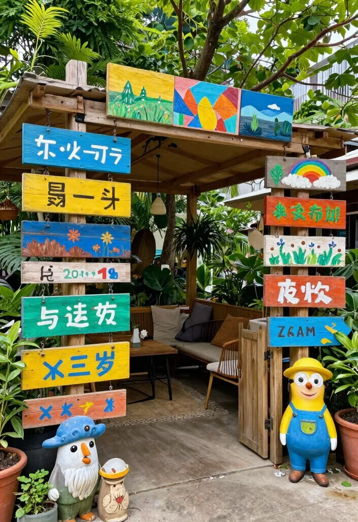 16 Patio Garden Ideas Apartment Dwellers Will Love - 11. Outdoor Art: Personal Touch 1