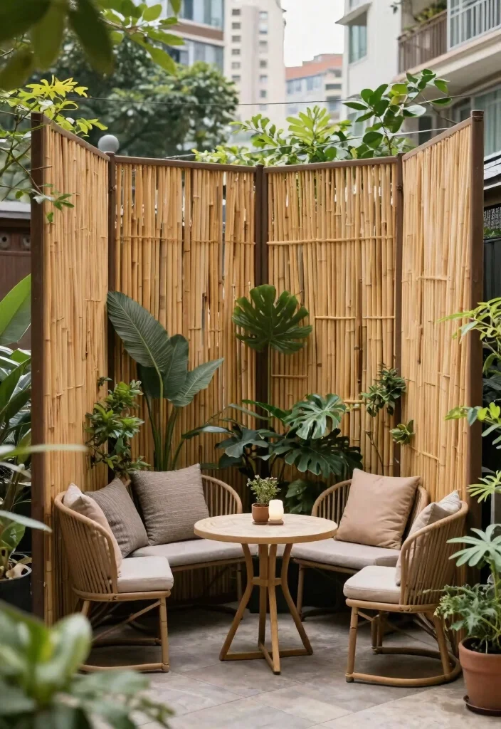 16 Patio Garden Ideas Apartment Dwellers Will Love - 12. Innovative Privacy Screens 1