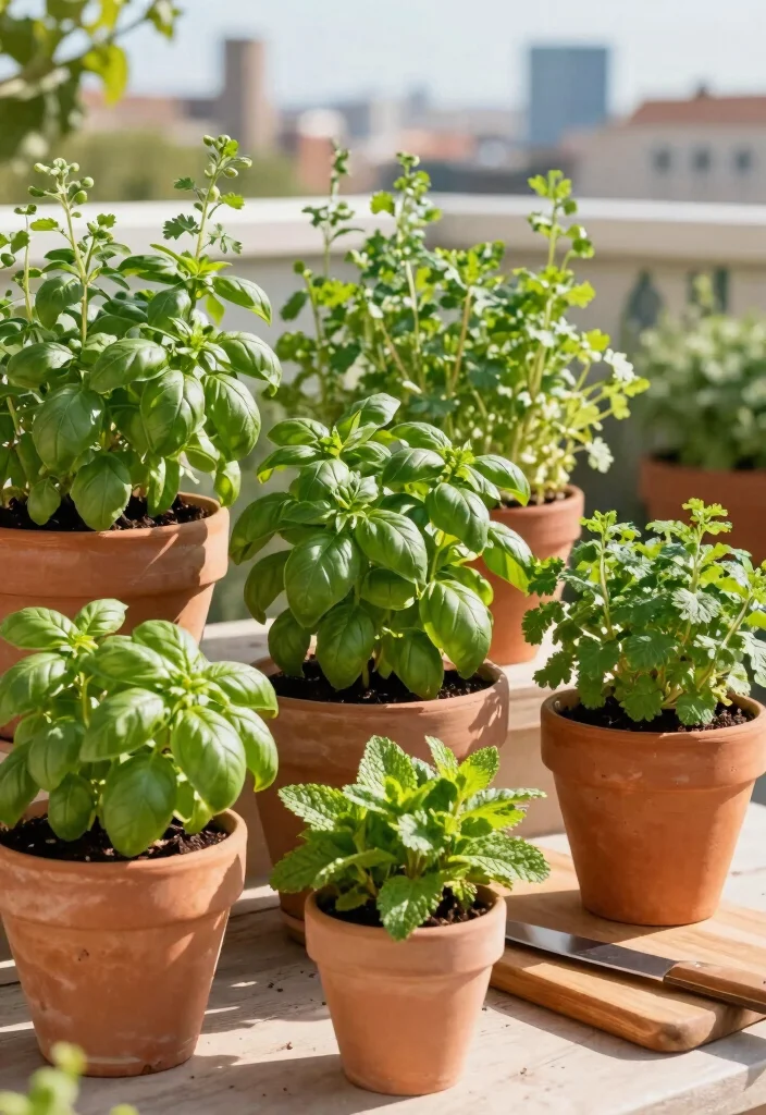 16 Patio Garden Ideas Apartment Dwellers Will Love - 4. Herb Garden: Fresh Flavors at Your Fingertips 1