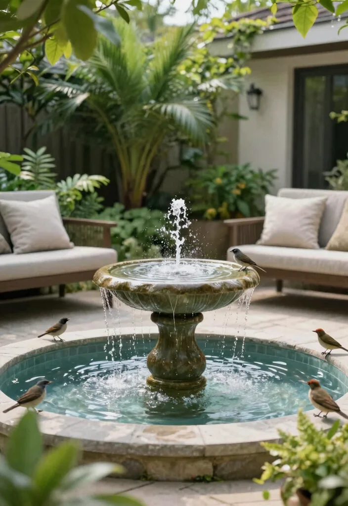 16 Patio Garden Ideas Apartment Dwellers Will Love - 9. Water Features: Serenity and Charm 1