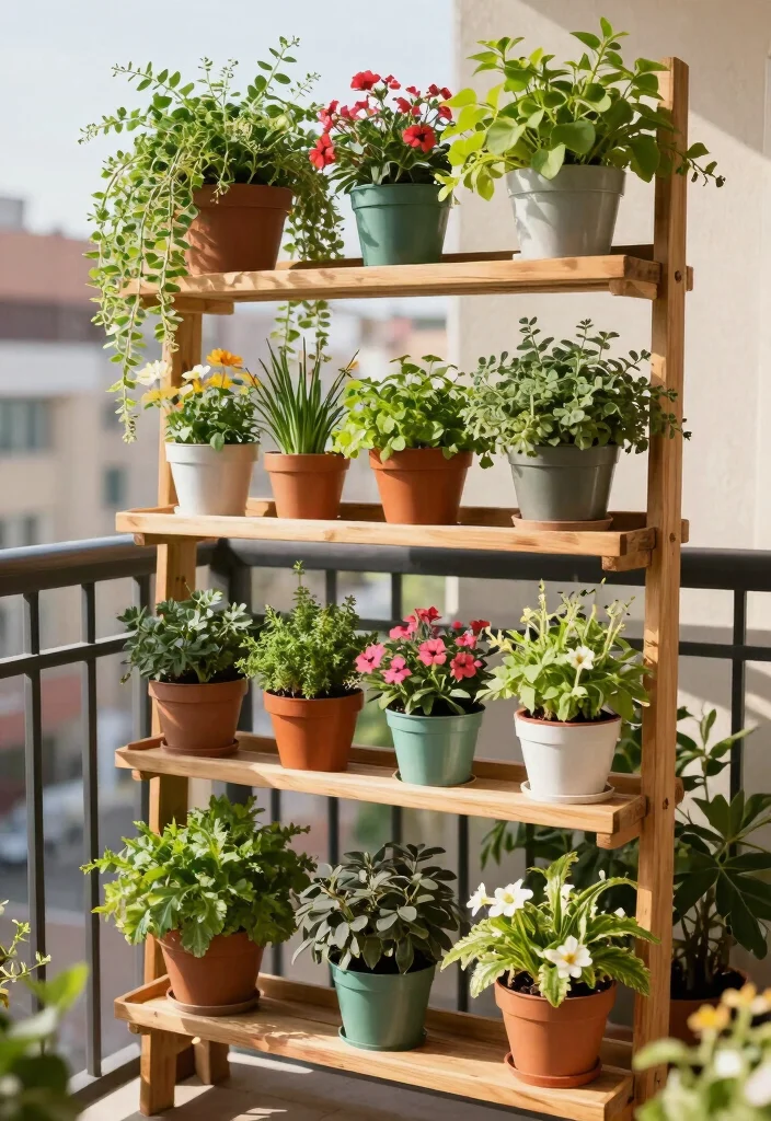 16 Small Trellis Ideas That Add Vertical Garden Style - 4. Vertical Garden Shelf Trellis 1