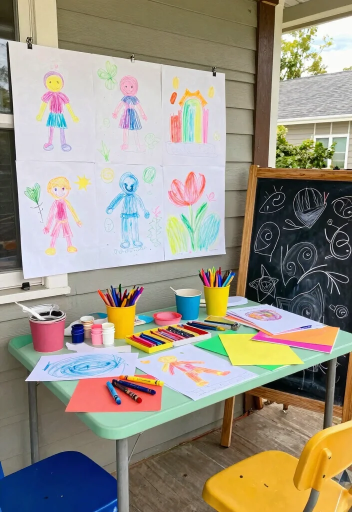 16 Toca Boca Porch Ideas Fans Will Obsess Over - 3. Arts and Crafts Station 1