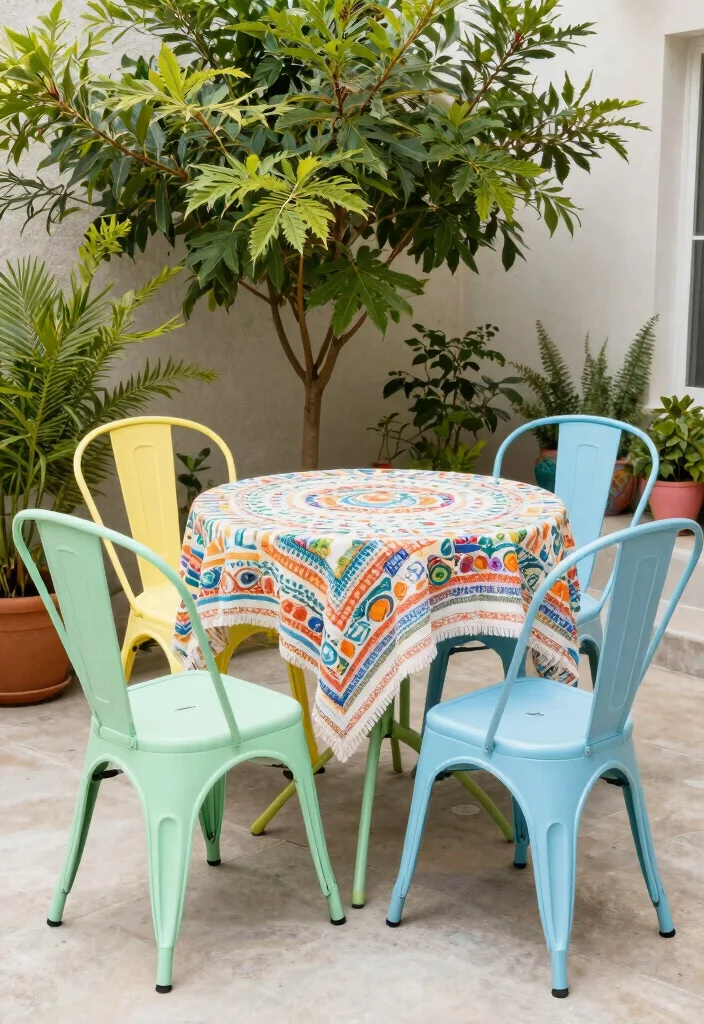 16 Vintage Patio Ideas That Feel Timeless & Charming - 2. Vintage Metal Chairs 1