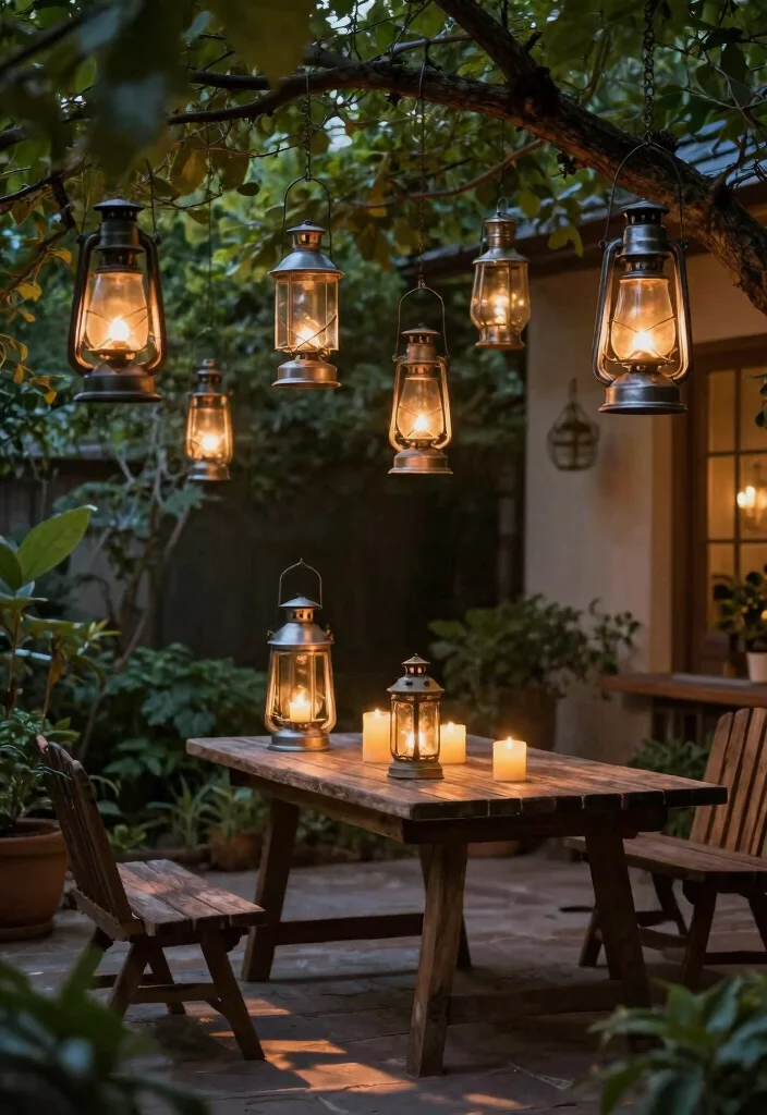 16 Vintage Patio Ideas That Feel Timeless & Charming - 4. Vintage Lanterns 1