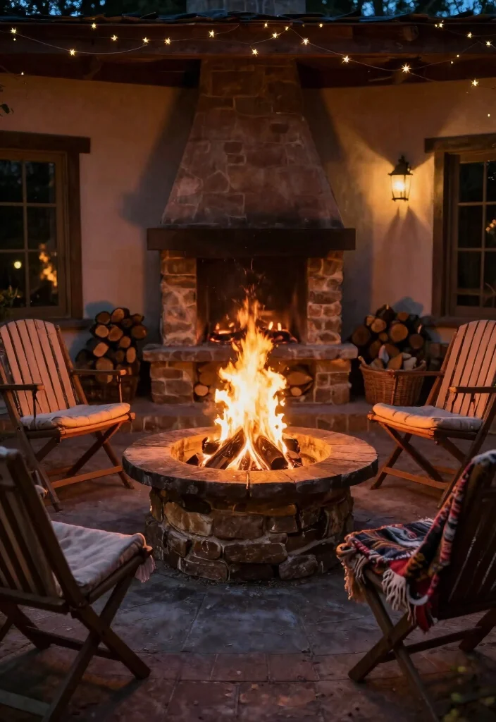 16 Vintage Patio Ideas That Feel Timeless & Charming - 9. Rustic Fire Pit 1