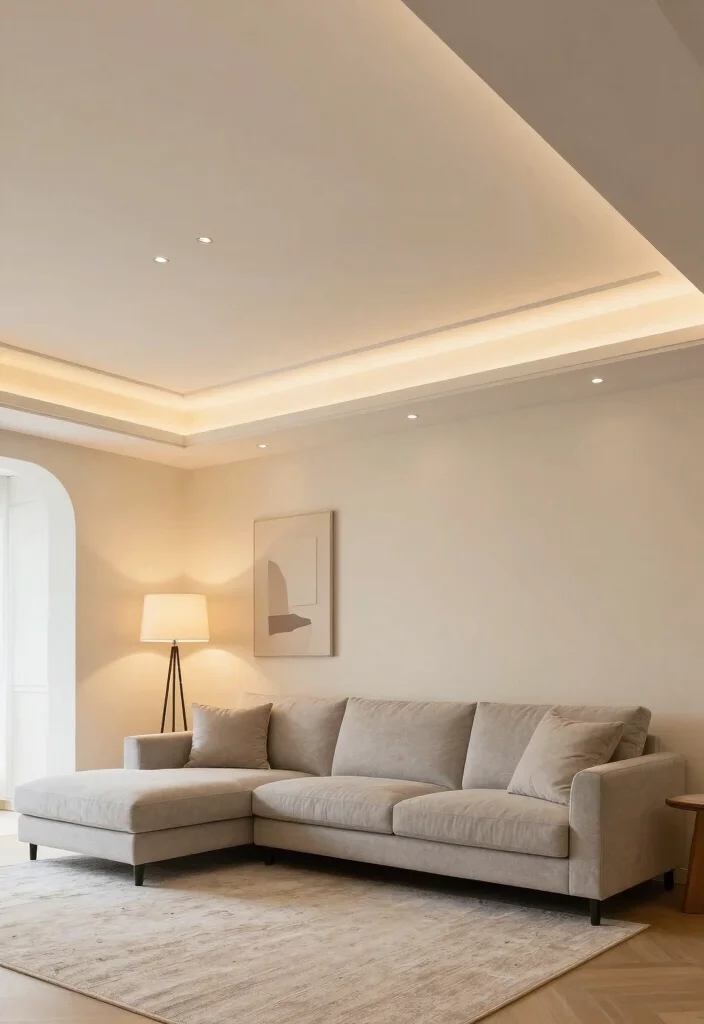 17 Coffered Ceiling Ideas Living Room Designs Are Loving - 5. Coffered Ceilings with LED Lighting 1