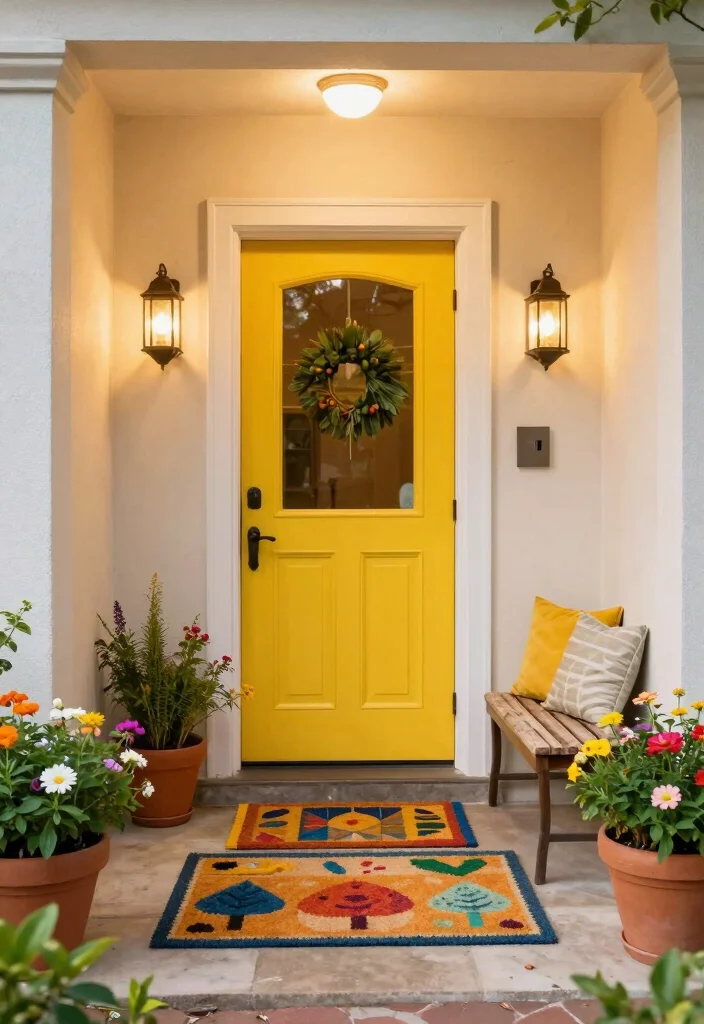 17 Cosy Terrace Ideas That Feel Warm & Inviting - 16. Inviting Entryway 1