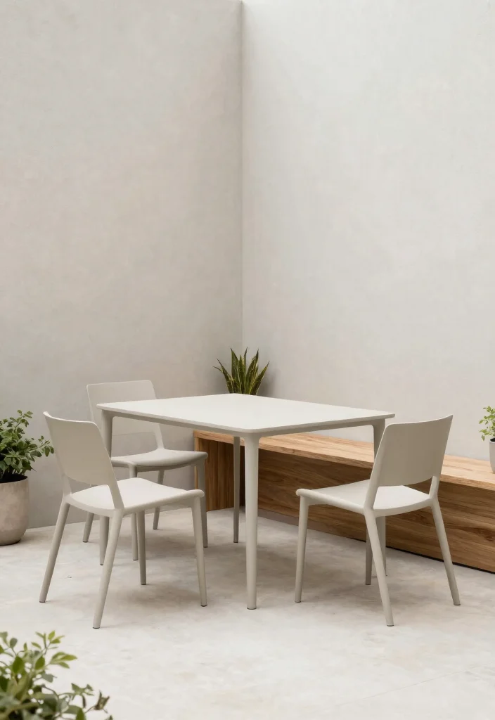 17 Cosy Terrace Ideas That Feel Warm & Inviting - 3. Minimalist Furniture Choices 1