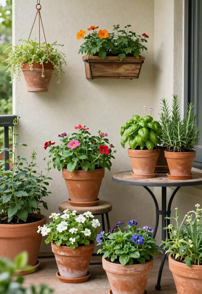 17 Cosy Terrace Ideas That Feel Warm & Inviting - 4. Planters for Greenery 1