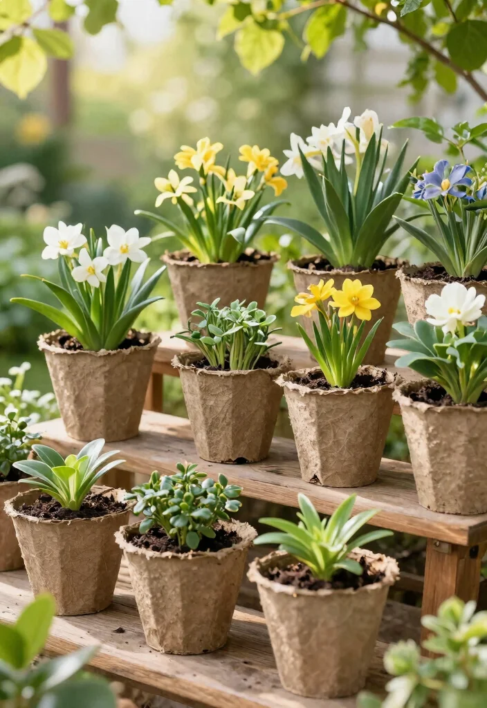 17 Easter Planter Ideas That Feel Fresh & Festive - 17. Eco-Friendly Seed Paper Planters 1