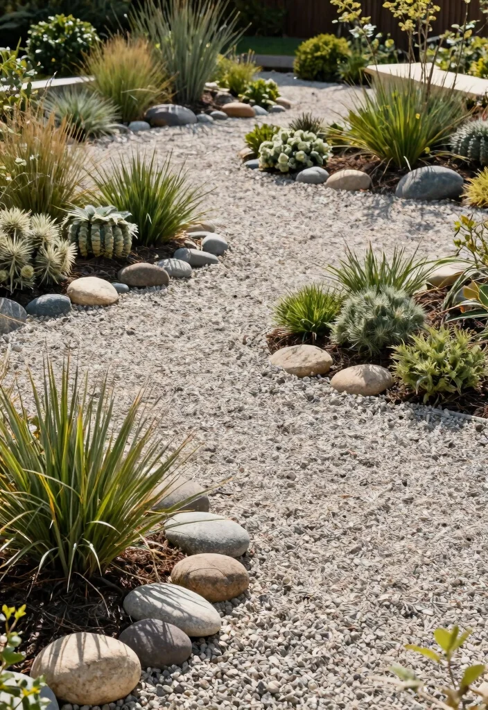 17 Landscape Ideas Backyard Makeovers That Wow Instantly - 12. Gravel Gardens: Low Maintenance and Chic 1
